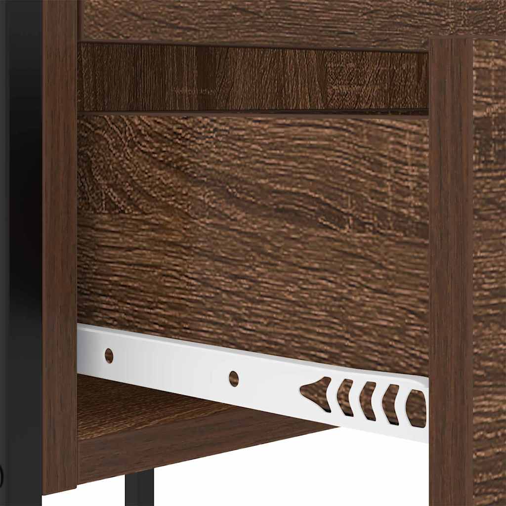 Nachttisch Braun Eichen-Optik 42 x 41 x 61 cm Holzwerkstoff